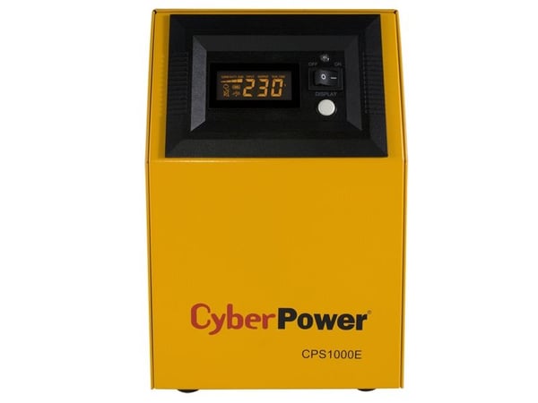 CyberPower CPS1000E - UPS - AC 220/230/240 V - 700 watt - 1000 VA - uten batteri - utgangskontakter: 2 - gul