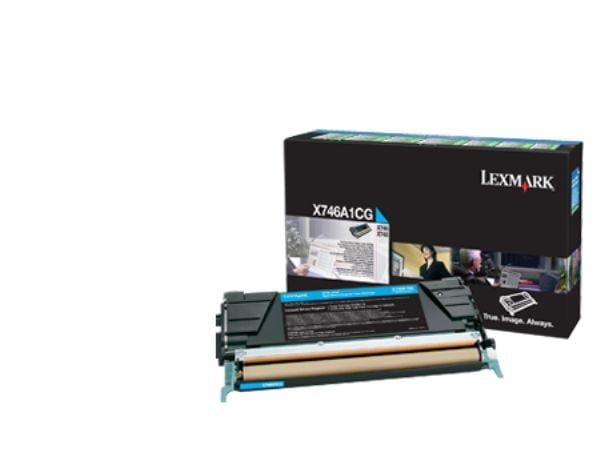 Lexmark X746A1CG, 7000 sivua, Syaani, 1 kpl