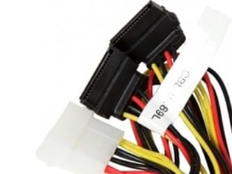 Supermicro - Strømadapter - 4-pin intern strøm (hann) til SATA-strøm (hunn) - 30 cm