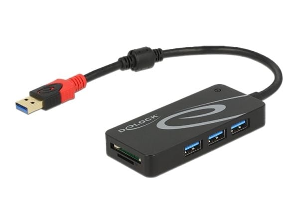Delock - Hub - 3 x USB 3.1 Gen 1 - stasjonær