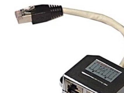 DELTACO - Nettverksplitter - RJ-45 (hann) til RJ-45 (hunn) - FTP