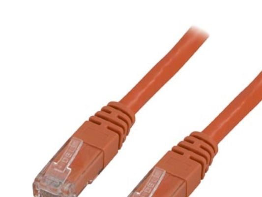 DELTACO - Koblingskabel - RJ-45 (hann) til RJ-45 (hann) - 20 m - UTP - CAT 6 - flertrådet - oransje
