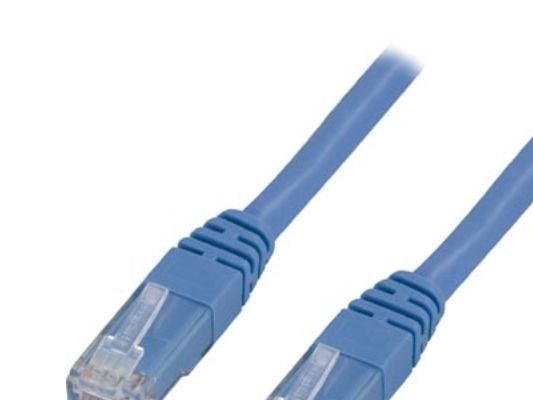 DELTACO - Koblingskabel - RJ-45 (hann) til RJ-45 (hann) - 20 m - UTP - CAT 6 - flertrådet - blå