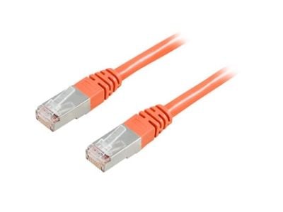 DELTACO - Koblingskabel - RJ-45 (hann) til RJ-45 (hann) - 3 m - FTP - CAT 6 - oransje