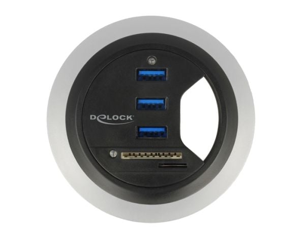 DeLOCK 62869, Musta, 80 mm, 80 mm, 35 mm