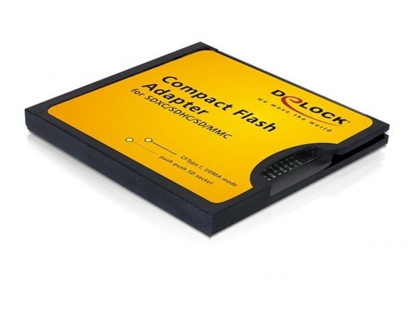 Delock CompactFlash-sovitin - Korttisovitin (MMC, SD, SDHC, SDXC) - CompactFlash
