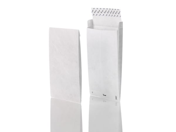 BONG DuPont Tyvek E4 - Konvolutt - utbyggbar - 305 x 406 mm - firkantet - åpen ende - selvklebende (Peel & Seal) - slitemotstandig - hvit - pakke a...