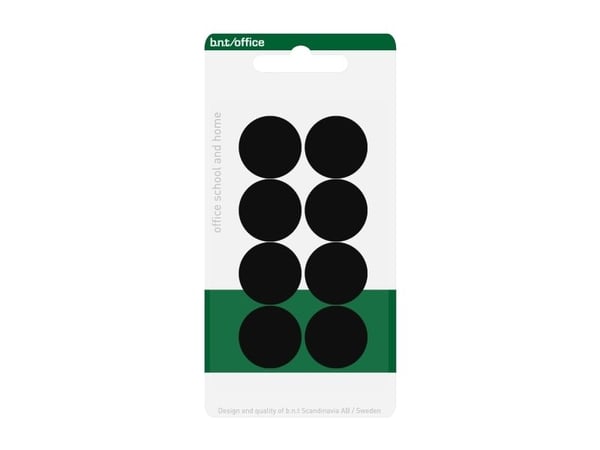 Stiftklammer B.N.T 884510, svart, blister, 8 st