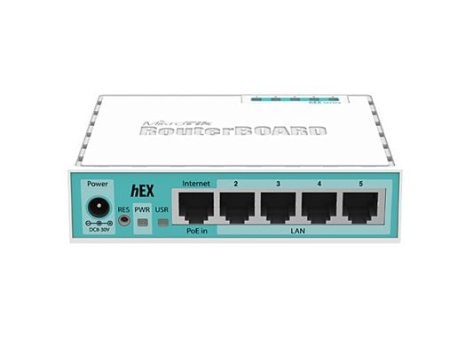 Mikrotik RB750GR3, Ethernet WAN, Gigabitti Ethernet, Turkoosi, Valkoinen