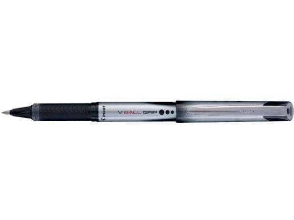 Pilot V-Ball Grip 07, Musta, Musta, 0,7 mm, 0,4 mm
