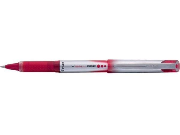 Pilot V-Ball Grip 07, Rød, Rød, 0,7 mm, 0,4 mm