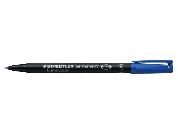 STAEDTLER Lumocolor 313 - Markør - permanent - blå - 0.4 mm - superfin