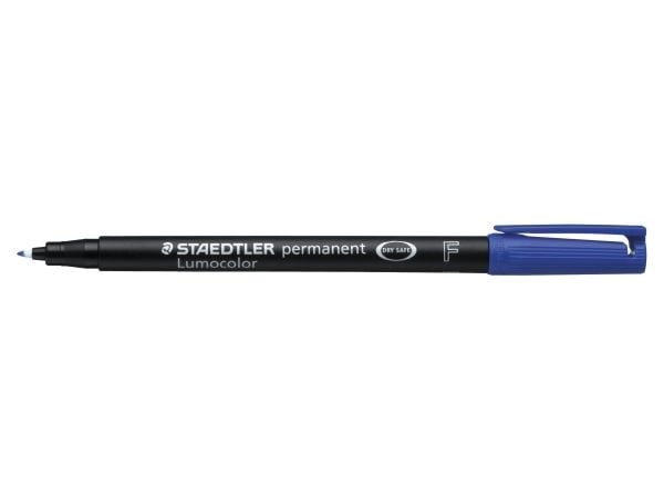STAEDTLER Lumocolor - Markør - permanent - blå - 0.6 mm - fin