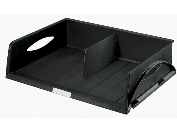 Leitz Sorty Jumbo - Brevbakke - 2 rom - for A3 (297 x 420 mm), B4 (250 x 353 mm), B3 (353 x 500 mm), C4 (229 x 324 mm) - landskab - sort