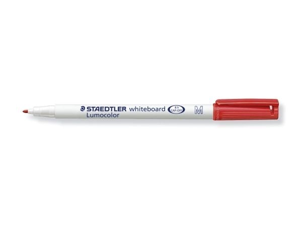 Staedtler Lumocolor 301, 1 kpl, Punainen, Ohut pää, Monivärinen, Valkoinen, Pyöreä