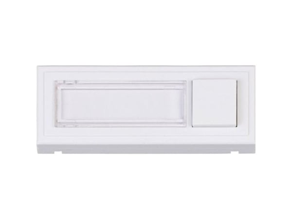 Heidemann Clipfix bell plate, 24 V/1 A, pure white
