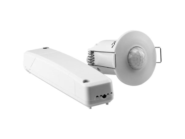 Grothe PIR bevegelsessensor tak/innfelt 94506 360° relé hvit IP20 (94506)