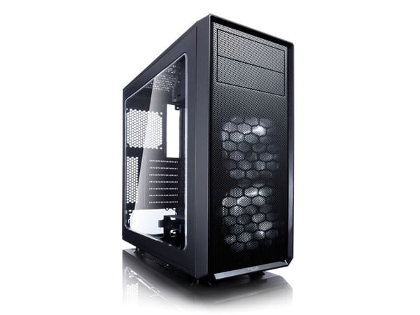 Fractal Design Focus G - Tower - ATX - sidepanel med vindu - ingen strømforsyning (ATX) - svart - USB/lyd