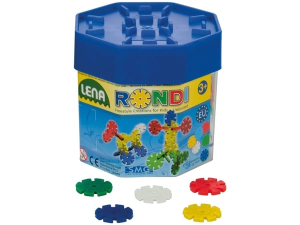 Lena Rondi Building box assortment, 4 år, 170 stykker, Plast