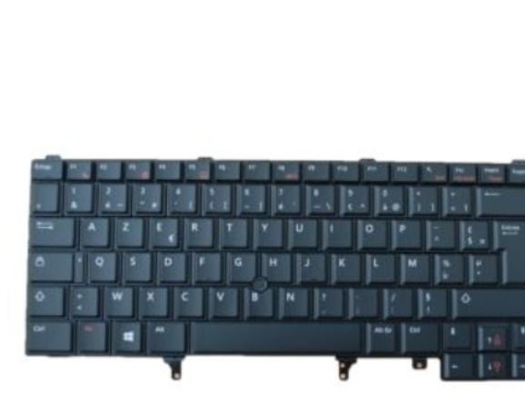 DELL 7T435, Tastatur, Fransk, Bakgrunnsbelyst tastatur, DELL, Latitude E6530