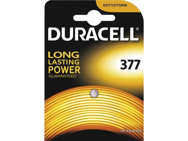Duracell D 377 - Batteri SR66 - sølvoksid - 25 mAh