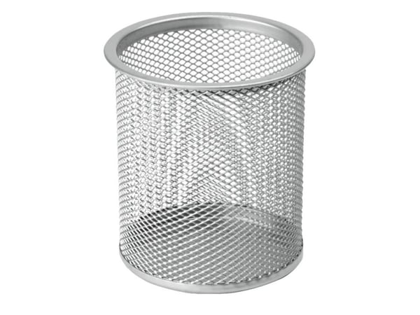 BNT - Penneholder - Metal - Sølv - Ø90mm - H100mm