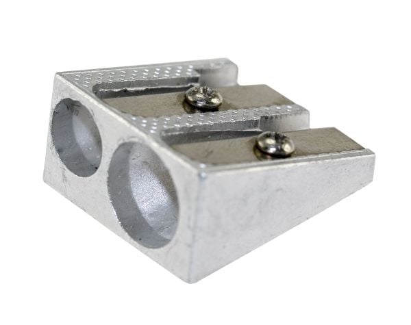 Blyantspidser aluminium dobbelt