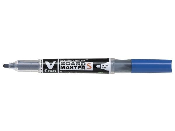 Pilot V-Board Master S, Punainen, Ohut pää, Musta, Punainen, Läpinäkyvä, Muovi, Pyöreä, 3,5 mm