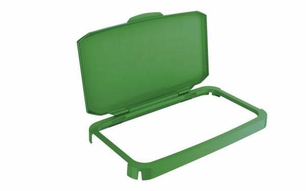 Hængslet låg til affaldsspand Durable Durabin 60L grøn