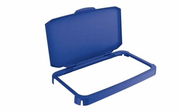 Hængslet låg til affaldsspand Durable Durabin 60L blå