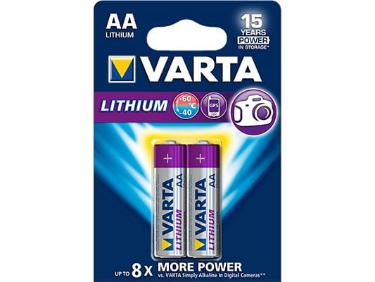 Varta Professional - Akut 2 x AA-tyyppi - Li - 2900 mAh