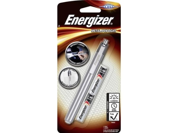 Energizer Metal Penlight LED (RGB) lommelykt batteridrevet 35 lm 20 t 50 g