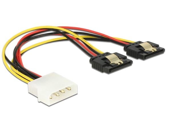 Delock - Strømadapter - 4-pin intern strøm (hann) til SATA-strøm (R) - 5 / 12 V - 20 cm