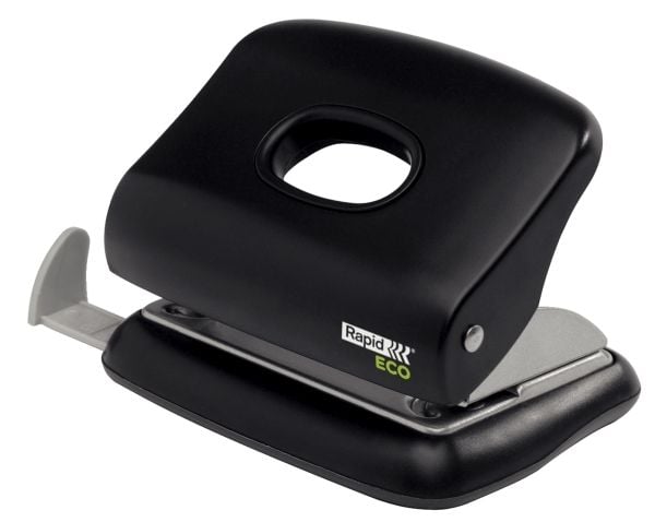 Rapid Eco - Hullstanser - 20 ark / 2 mm - metall, ABS-plast - svart