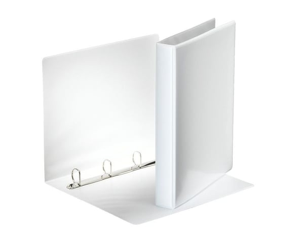 Esselte ESSENTIALS - Ringperm for presentasjoner - bokryggbredde: 44 mm - for A4 (210 x 297 mm) - kapasitet: 250 ark - hvit