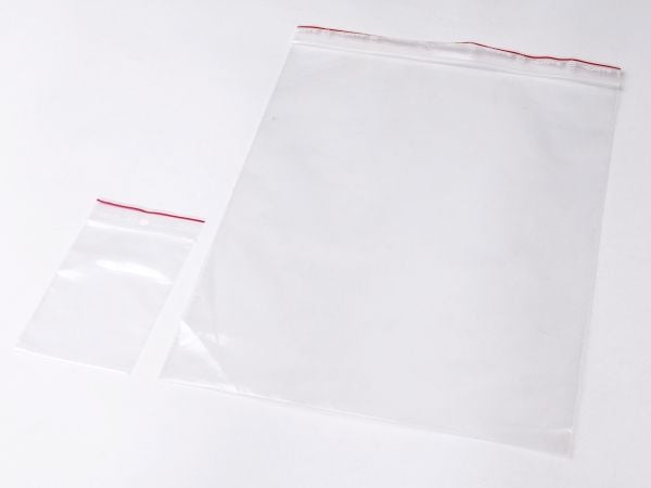 Lynlåspose, Grippie, 50 µm, 80 x 120 mm LD-PE, Transparent, Uden tryk lynlåslukning, pakke a 1000 st
