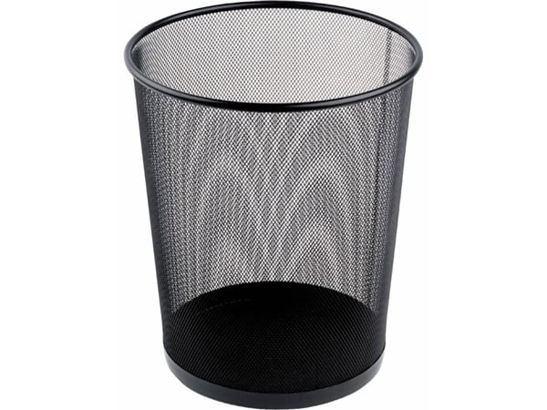Papirkurv tråd metal sort 18 ltr.