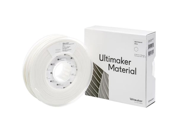 UltiMaker ABS - M2560 White 750 - 206127 ABS-filament 2,85 mm 750 g hvit 1 stk