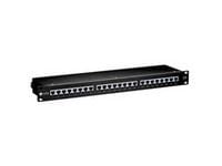 Equip 326424, RJ-45, Kulta, Cat6, Musta, Telinekiinnitys, 1U