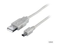 Equip 128521, 1,8 m, USB A, Mini-USB B, USB 2.0, Hankjønn/hankjønn, Sort