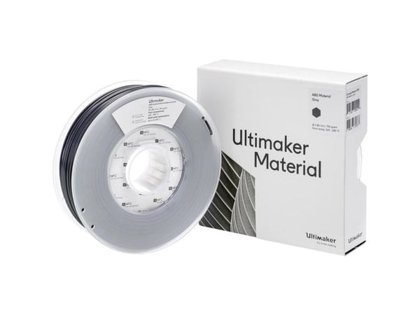 UltiMaker ABS - M2560 Gray 750 - 206127 ABS-plast filament 2,85 mm 750 g grå, 1 stk