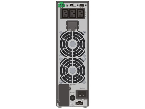 PowerWalker VFI 3000 TGS - UPS - AC 176 - 300 V - 2700 watt - 3000 VA - uten batteri - RS-232, USB - utgangskontakter: 3
