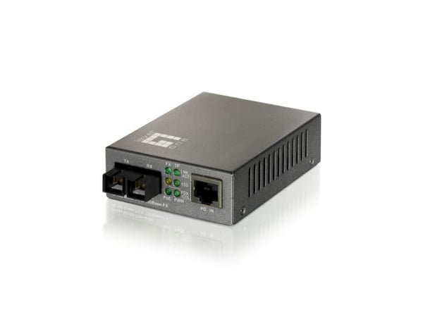 LevelOne Procon FVT-0103TXFC - Fibermedieomformer - 100Mb LAN - 10Base-T, 100Base-FX, 100Base-TX - RJ-45 / SC flermodus