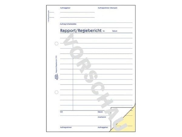 Avery Zweckform - Rapport/direktørrapport - 40 ark - A5 (148 x 210 mm) - dublett - karbonfri
