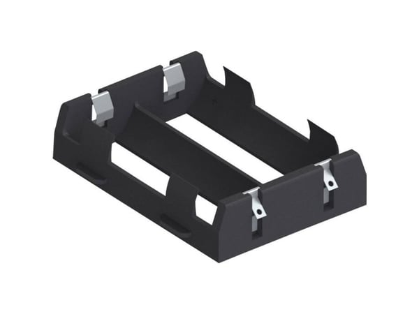 Keystone Electronics 1109 batteriholder for 2x26650 loddetilkobling (L x B x H) 77 x 56 x 19 mm
