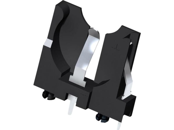 Keystone Electronics 1065 knappcelleholder 1x CR 2016, CR 2020, CR 2025, CR 2032 vertikal gjennomstikksmontering THT (B x H x D) 26.42 x 23.31 x 7....