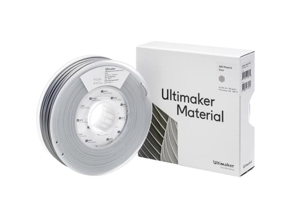 UltiMaker ABS - M2560 Silver 750 - 206127 ABS-filament 2,85 mm 750 g sølv (1 stk)