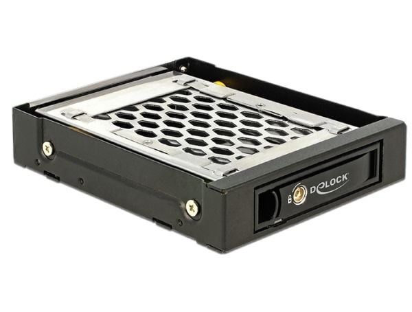 Delock - Bevegelig lagerrack - 2.5" - svart