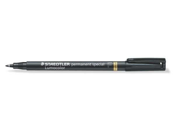 Marker Staedtler Lumocolor 319 F-9 Special 0,6 mm sort permanent nano - (10 stk.)