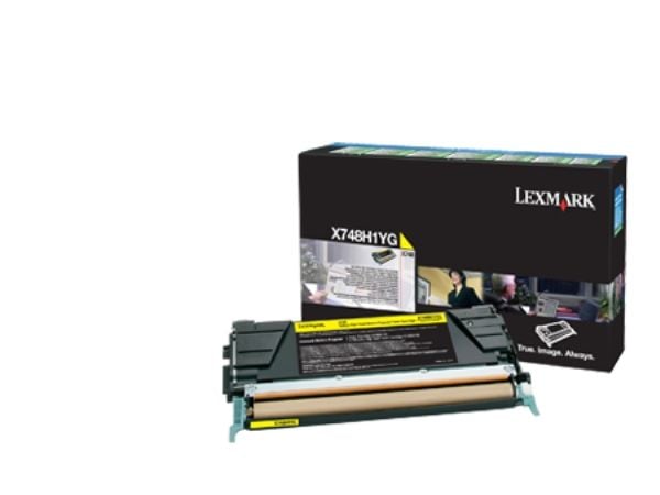 Lexmark - Høy ytelse - gul - original - tonerpatron LCCP, LRP - for Lexmark X748de, X748de LDS, X748de Statoil, X748dte